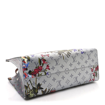 Louis Vuitton Metallic Monogram LV Garden OnTheGo MM Silver 4 of 11