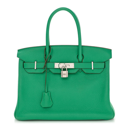 Hermes Taurillon Clemence Birkin 30 Menthe 1 of 11