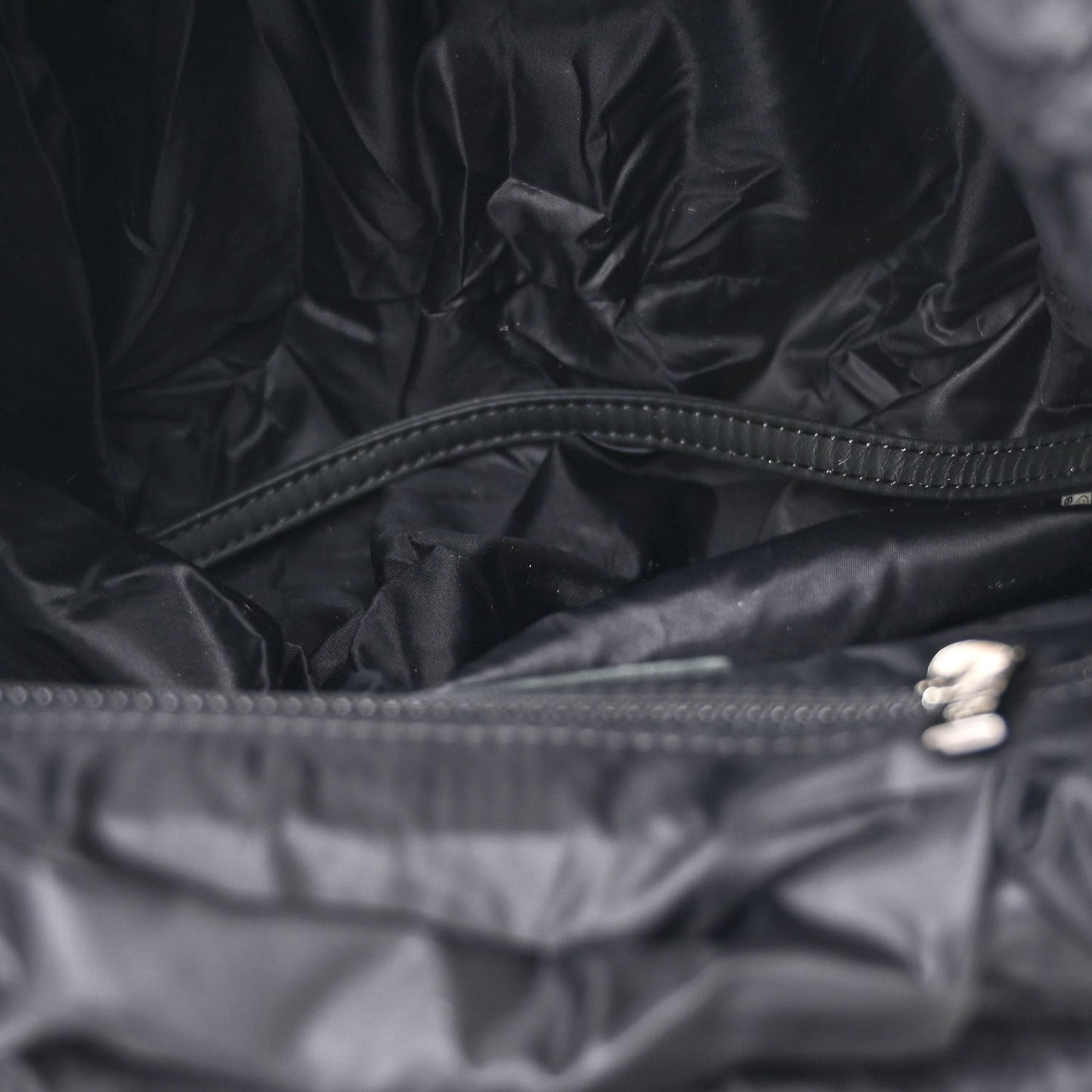 Wool Nylon Quilted Coco Neige Backpack Black Ecru