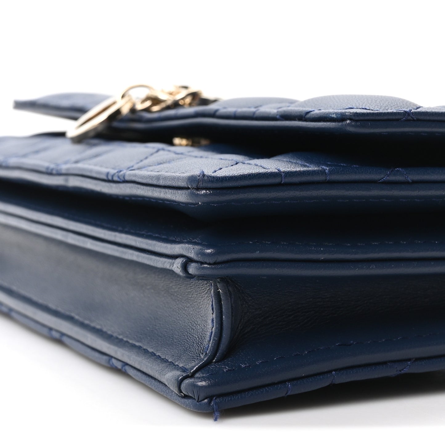 Lambskin Cannage Mini My Dior Bag Deep Ocean Blue