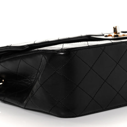Chanel Lambskin Quilted Medium Double Flap Black 9 of 10