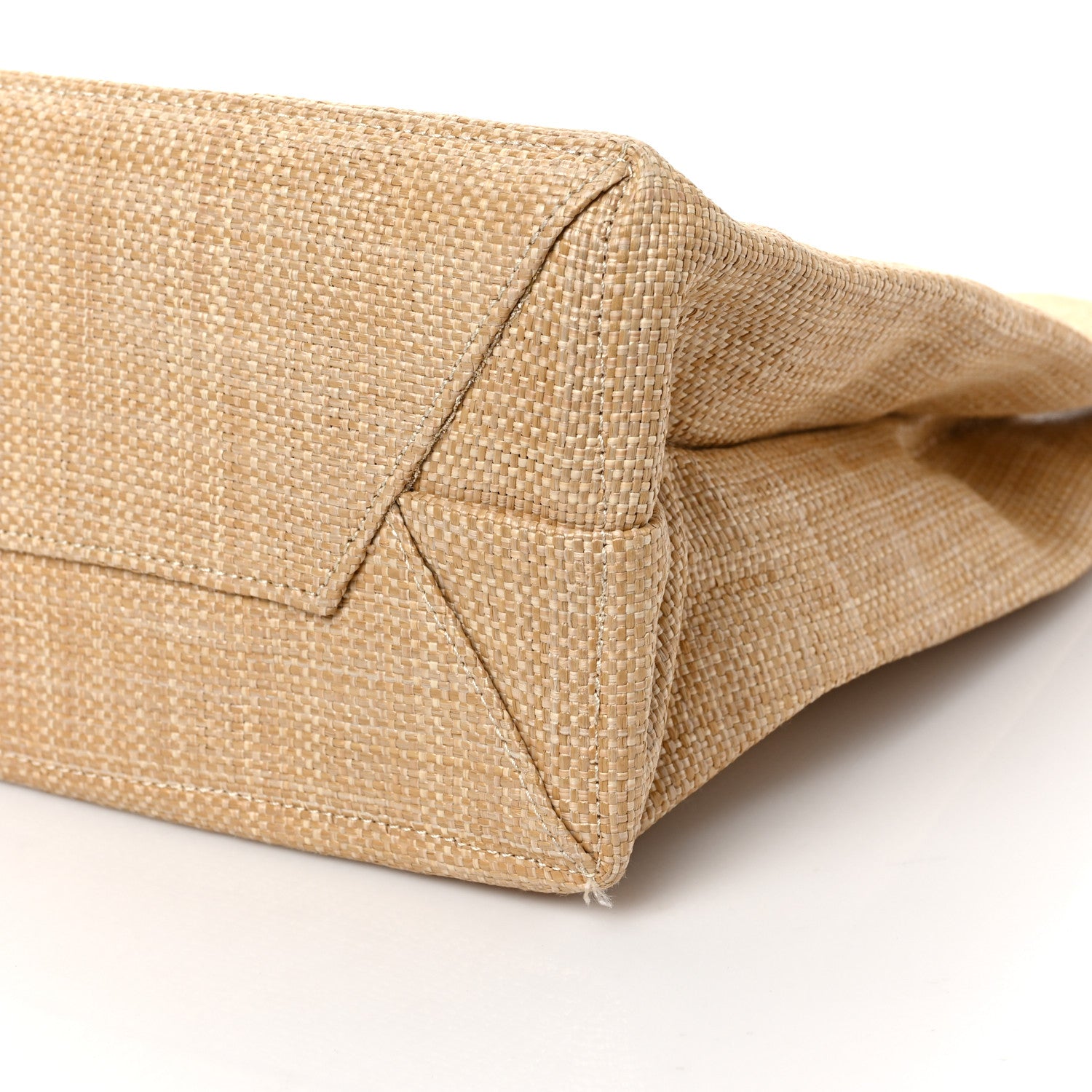 Prada Raffia Logo Tote Naturale 9 of 9