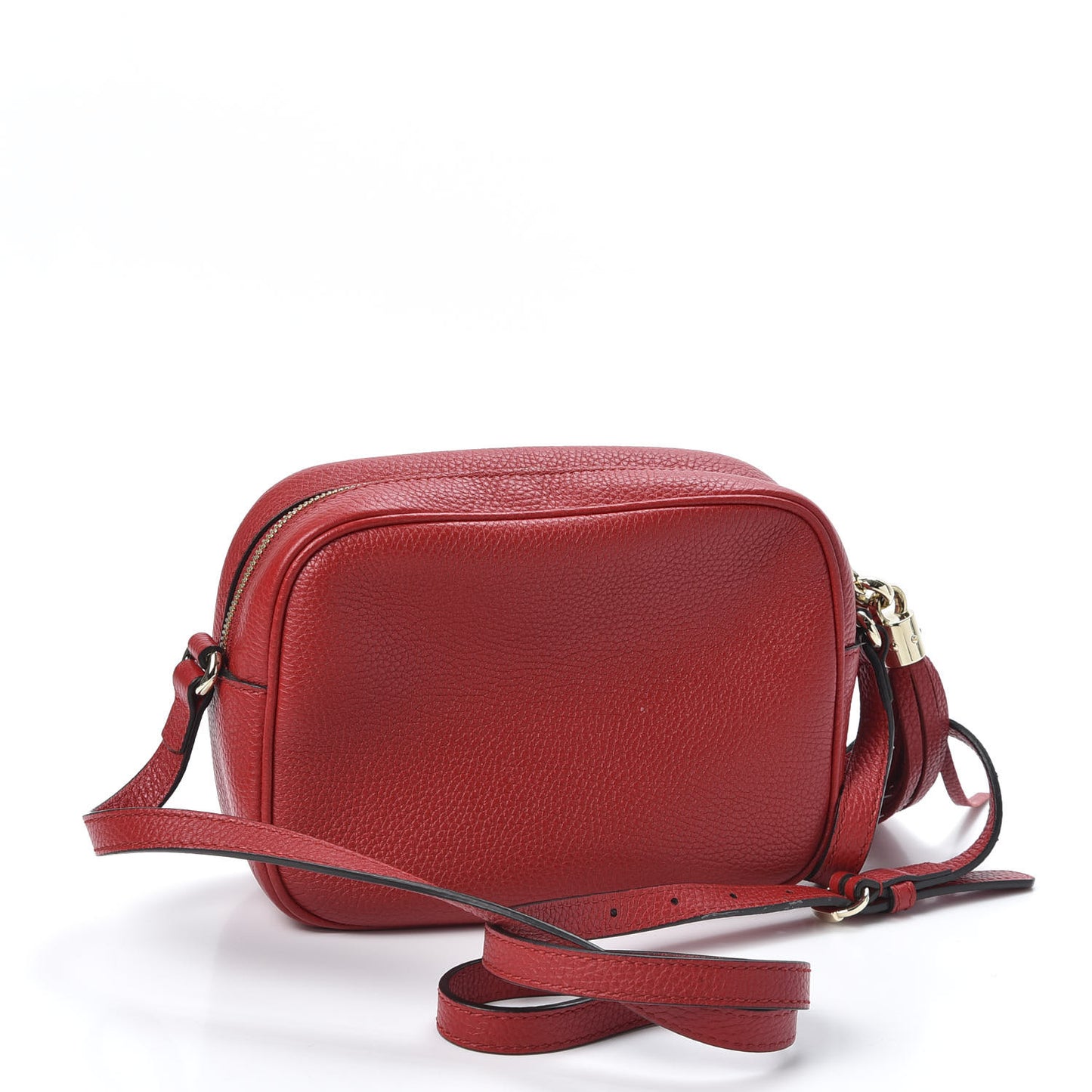Pebbled Calfskin Small Soho Disco Bag Tabasco Red