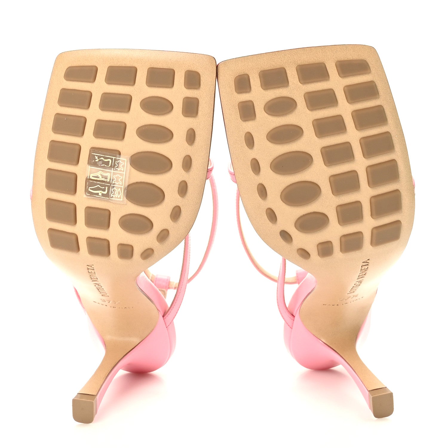 Bottega Veneta Lambskin Stretch Multi Strap 90mm Sandals 37.5 Blossom 5 of 8