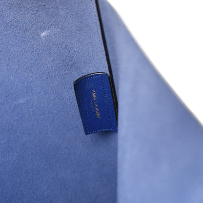 Saint Laurent Calfskin Large Shopping Tote Ultramarine 8 of 10