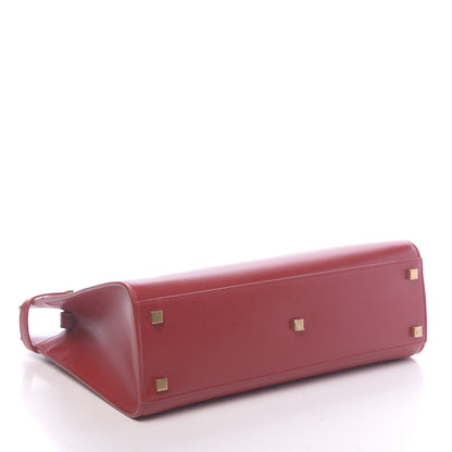 Saint Laurent Calfskin Small Manhattan Shopper Tote Red 4 of 9