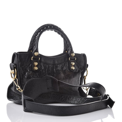 Balenciaga Agneau Giant 12 Gold Hardware Mini City Black 3 of 7