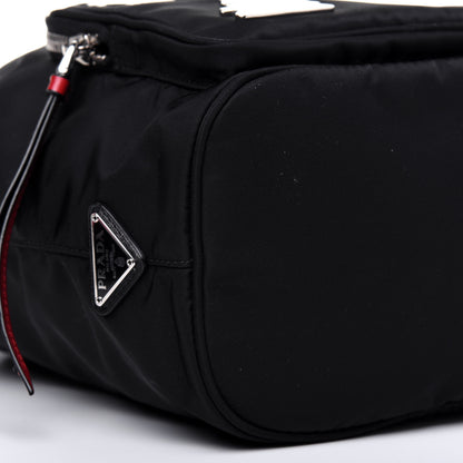 Prada Tessuto Nylon Saffiano Smalto Mini Bucket Crossbody Bag Black 9 of 12