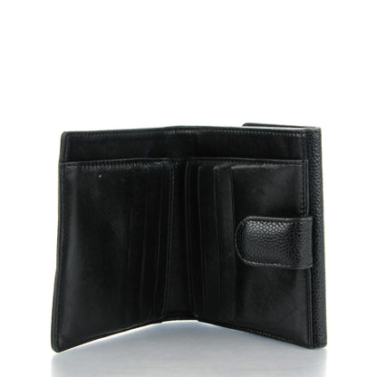 Chanel Caviar Timeless CC Compact French Wallet Black 5 of 9