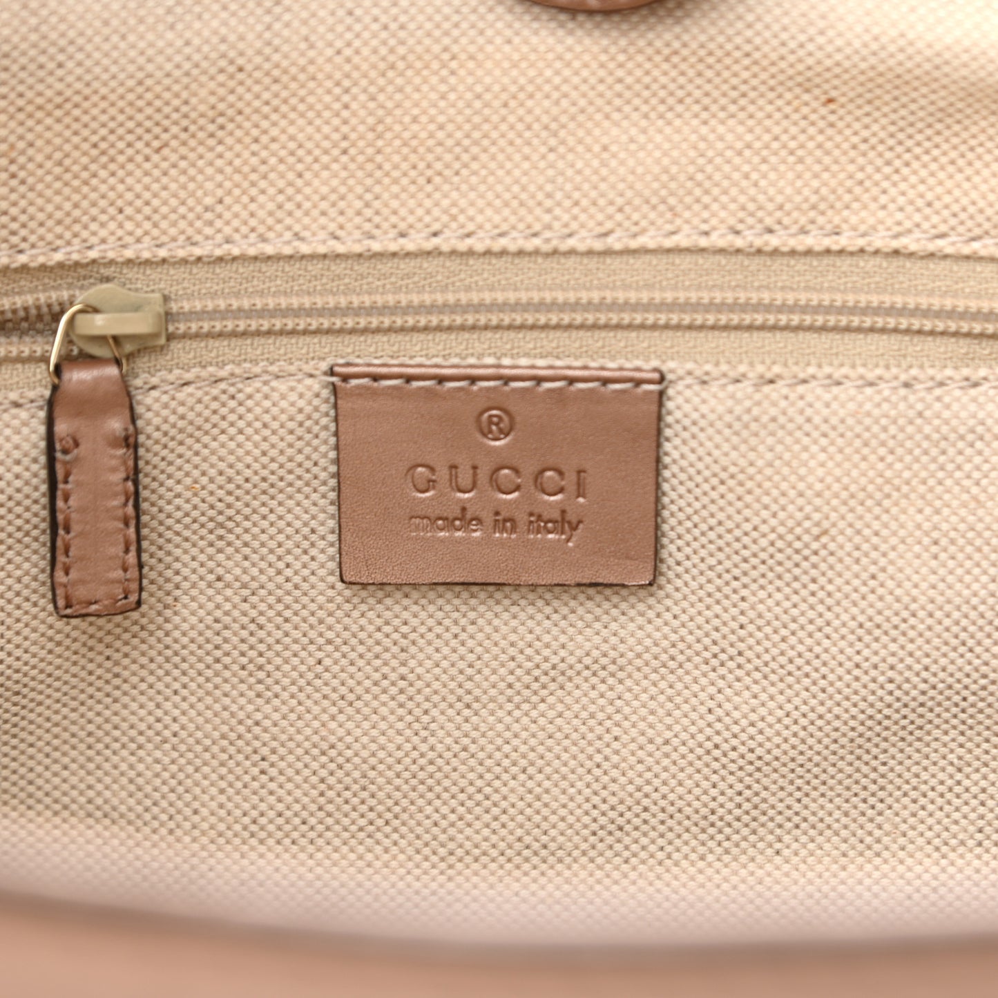 Metallic Guccissima Medium Sukey Tote Dusty Rose