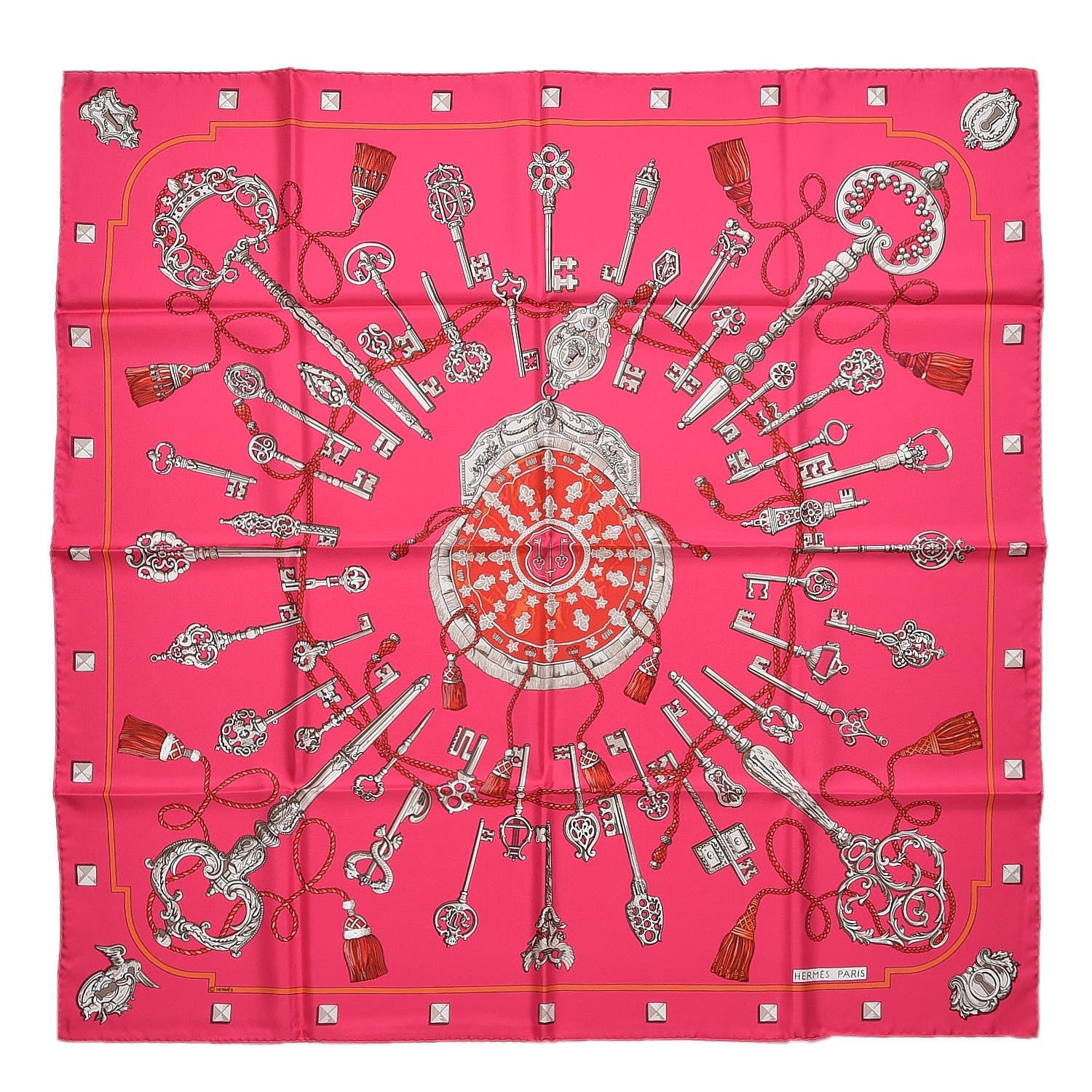 Hermes Silk Keys Les Cles Scarf 90 1 of 4