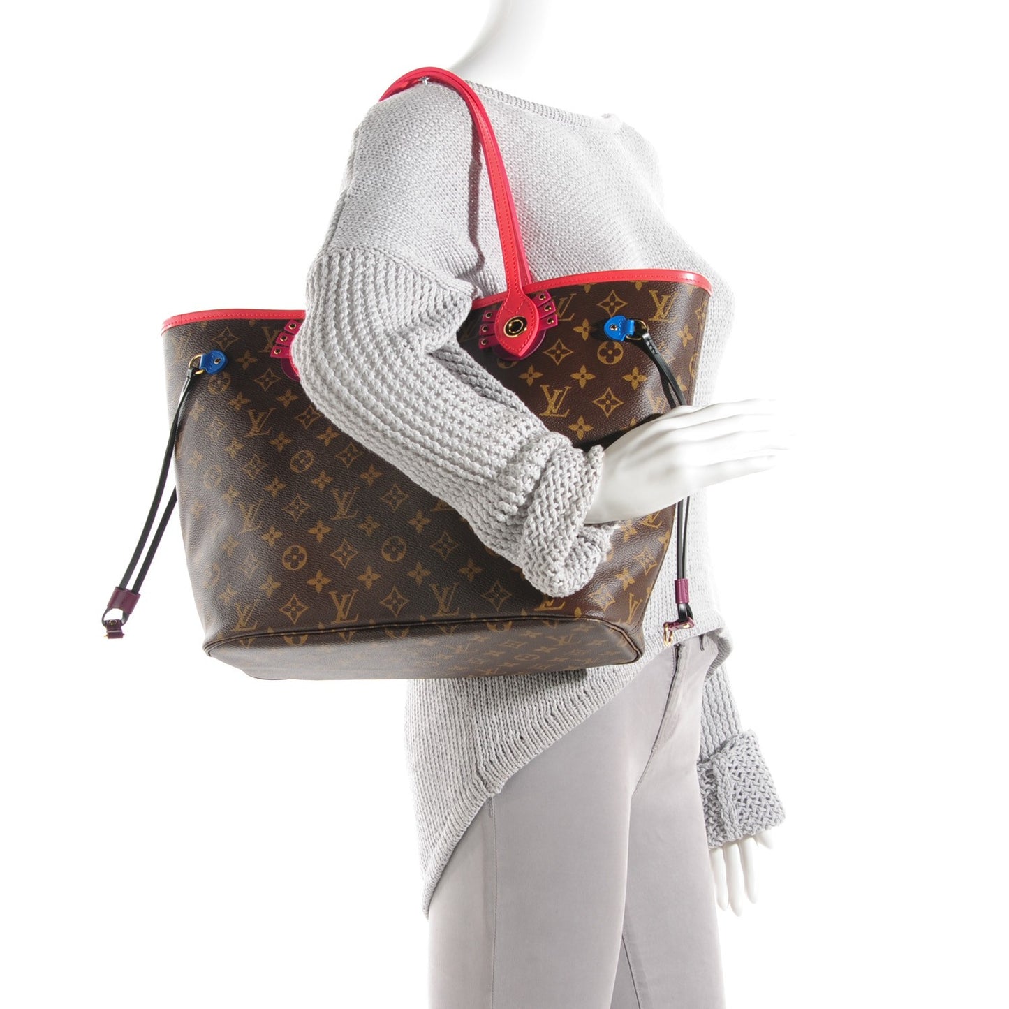 Monogram Totem Neo Neverfull MM Flamingo