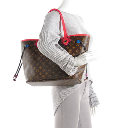 Louis Vuitton Monogram Totem Neo Neverfull MM Flamingo 2 of 7