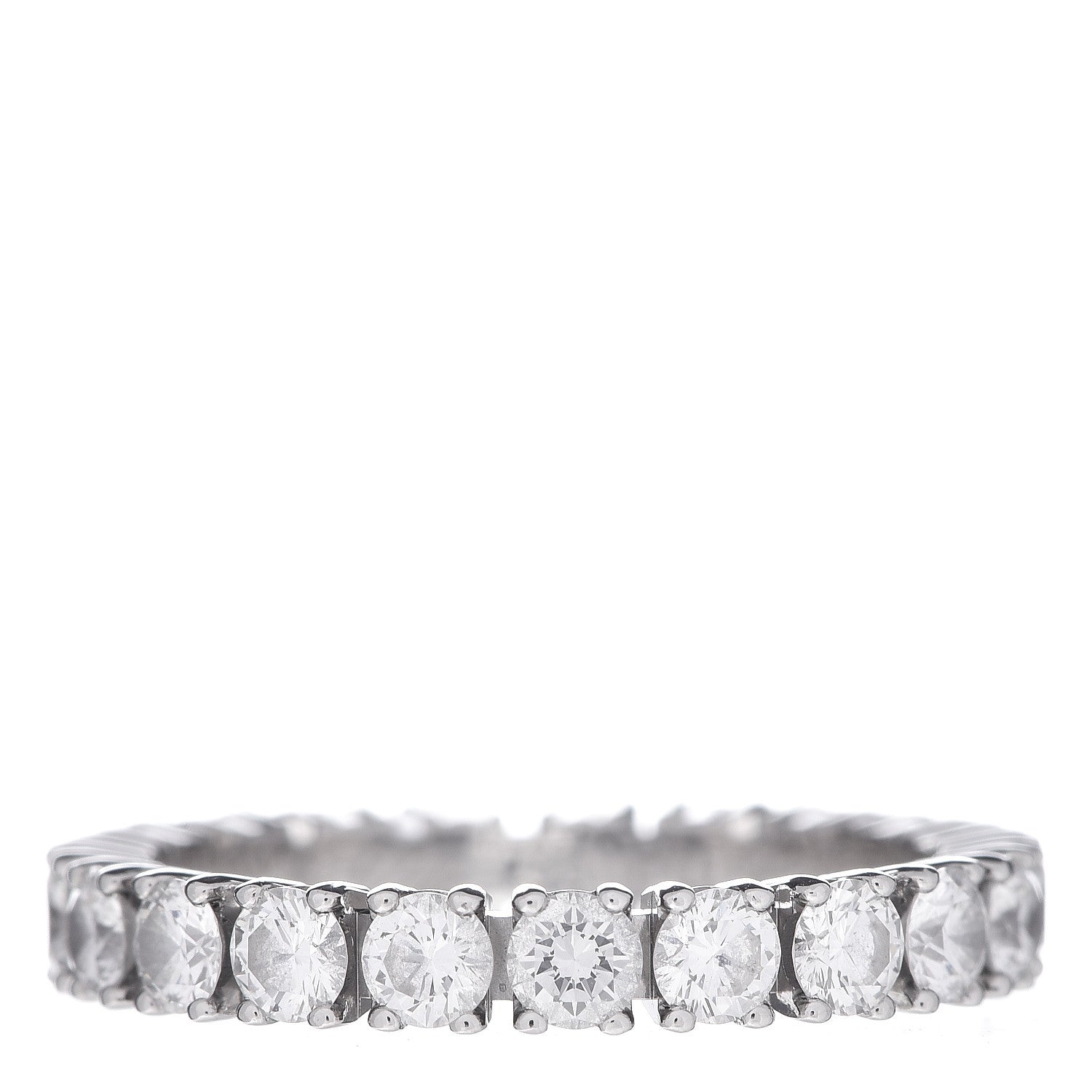 Cartier Platinum Diamond 1.47ct Destinee Wedding Band Ring 50 5.25 1 of 6
