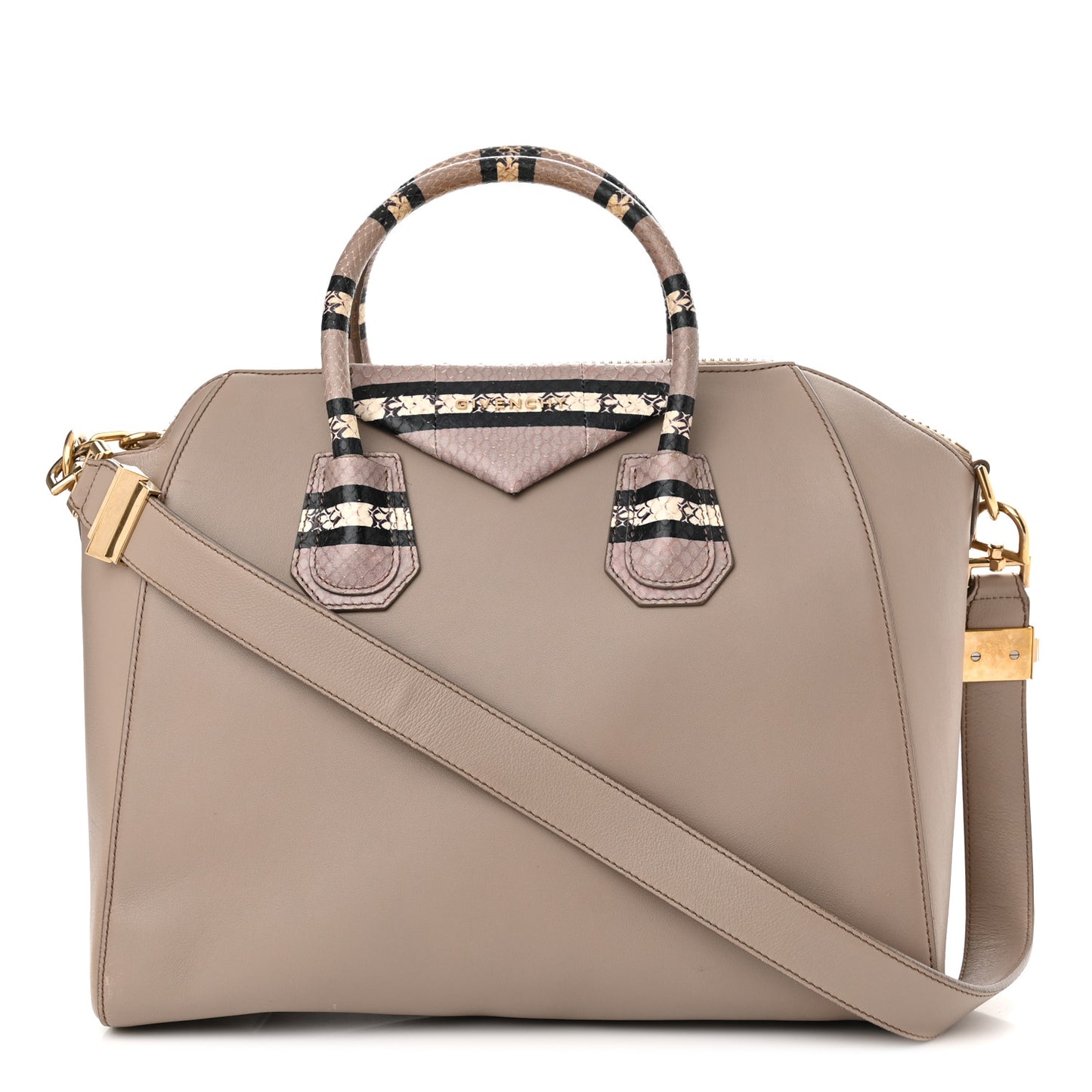 Calfskin Ayers Trim Medium Antigona Grey