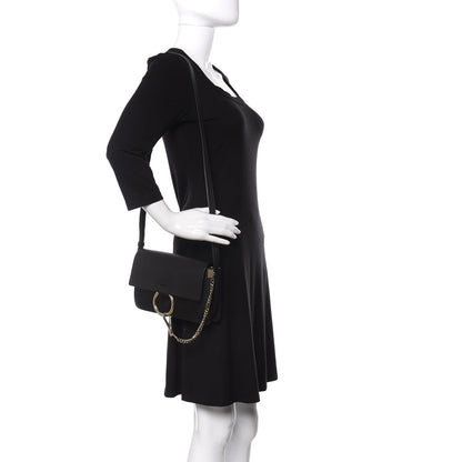 Chloe Calfskin Small Faye Shoulder Bag Black 2 of 11
