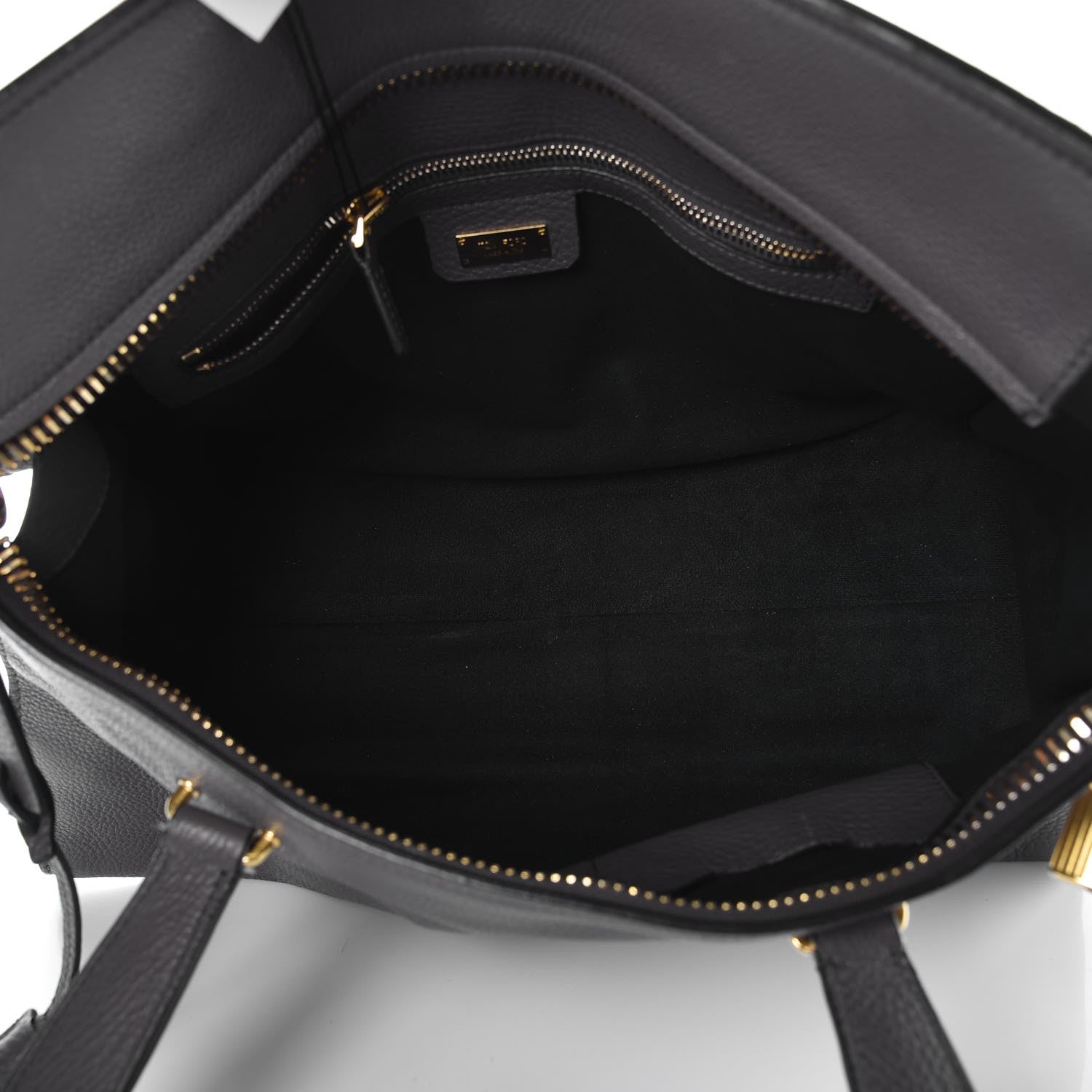 Tom Ford Grained Calfskin Tote Graphite 5 of 19