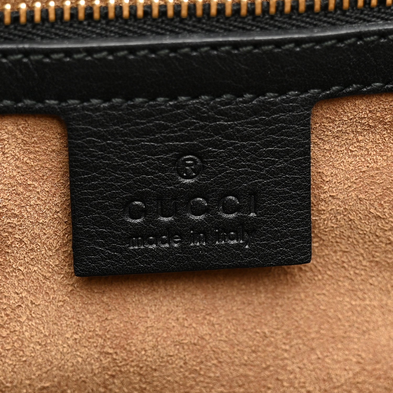 Gucci GG Supreme Monogram Calfskin Medium Padlock Top Handle Bag Beige Black Cuir 6 of 14