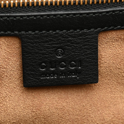 Gucci GG Supreme Monogram Calfskin Medium Padlock Top Handle Bag Beige Black Cuir 6 of 14