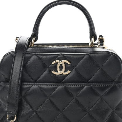 Chanel Lambskin Quilted Small Trendy CC Bowling Bag Black 8 of 12