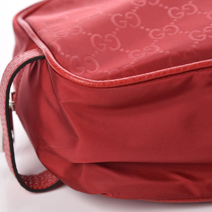 Gucci Nylon Monogram Dolmias Pouch Vibrant Red 10 of 11