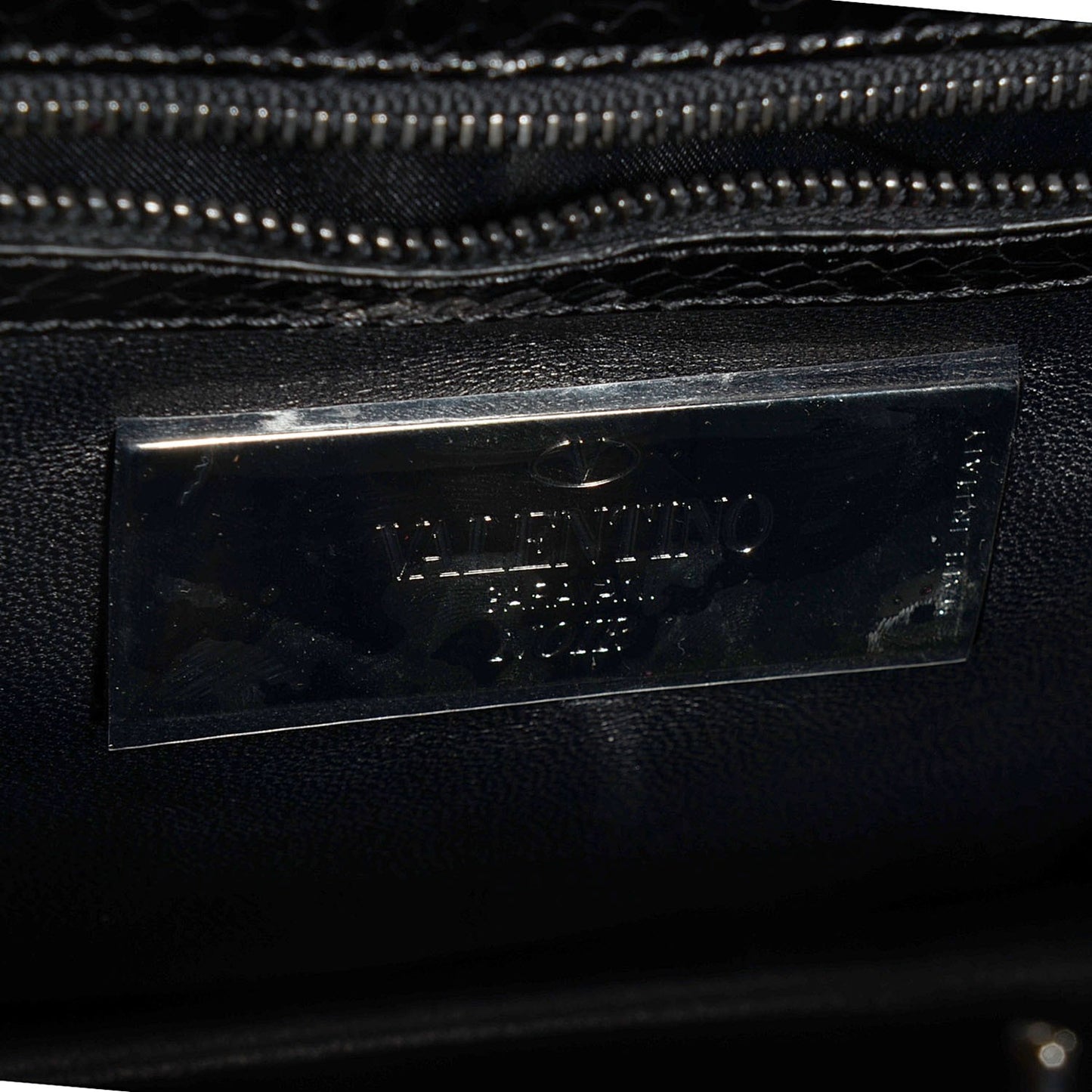 Python Mini Rockstud Frame Bag Black