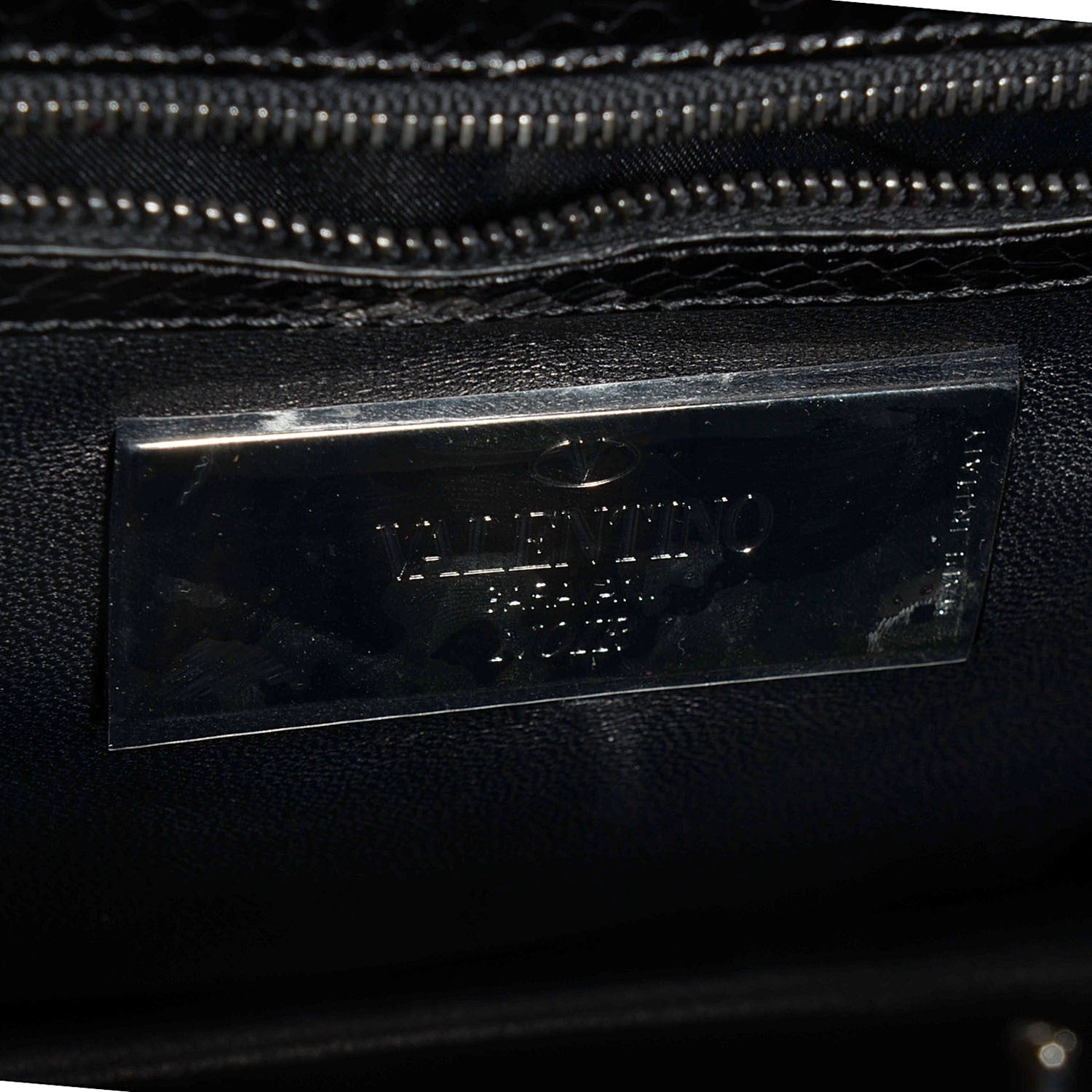 Valentino Garavani Python Mini Rockstud Frame Bag Black 5 of 8