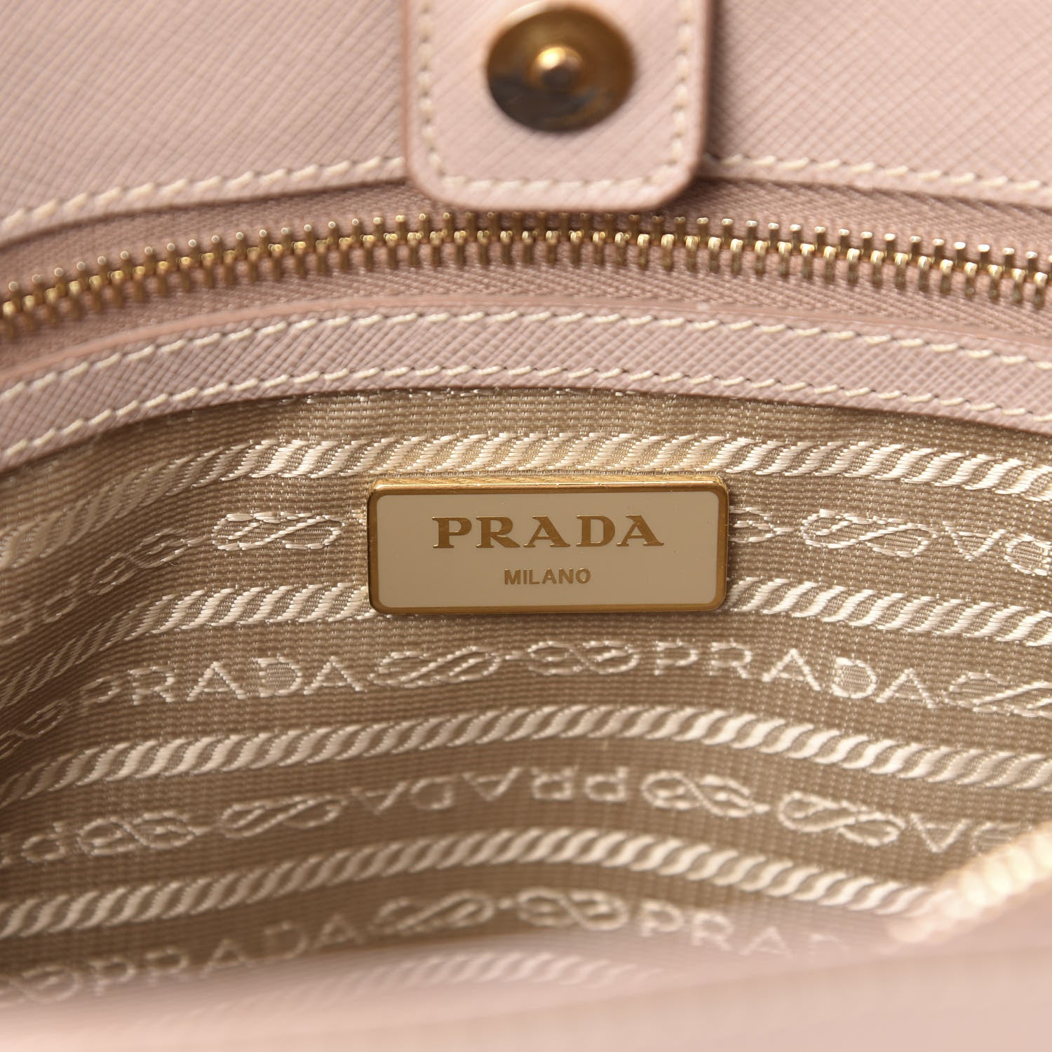 Prada Saffiano Lux Medium Tote Cammeo 9 of 11