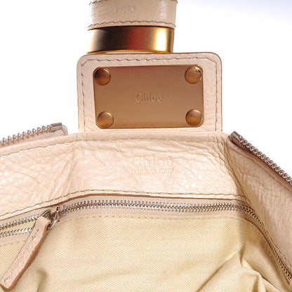 Chloe Leather Paddington Front Pocket Tote White 6 of 7