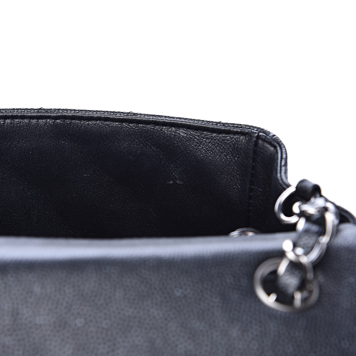 Chanel Iridescent Caviar Quilted Mini Rectangular Flap Black 13 of 14