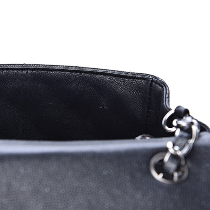 Chanel Iridescent Caviar Quilted Mini Rectangular Flap Black 13 of 14
