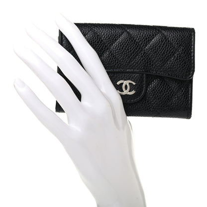 Chanel Caviar Quilted Flap Card Holder Black 2 of 8
