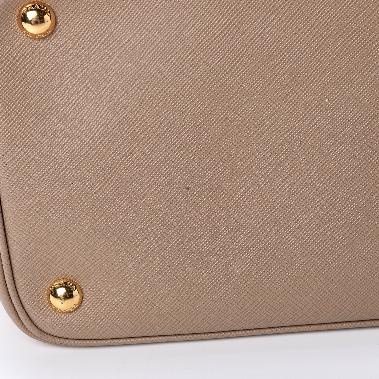 Saffiano Lux Bi-Color Tote Talco Visone