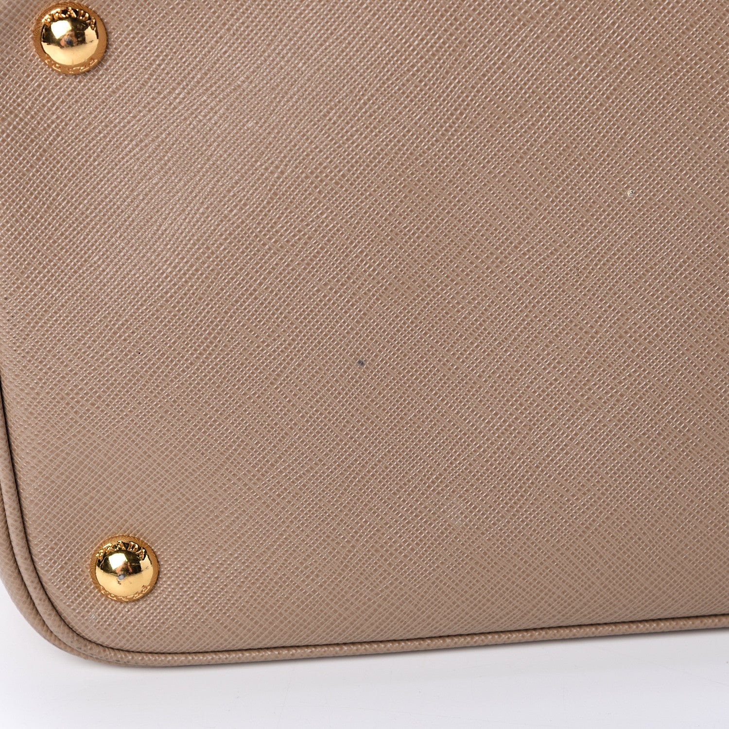 Prada Saffiano Lux Bi-Color Tote Talco Visone 13 of 17