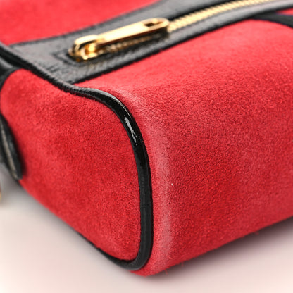 Gucci Suede Small Ophidia Belt Bag 75 30 Hibiscus Red 8 of 9