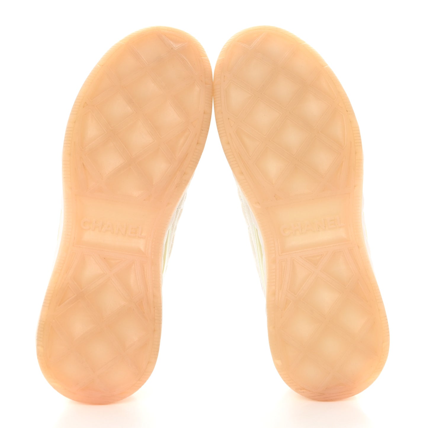 Velvet Calfskin Mixed Fibers CC Sneakers 39 Ivory Black