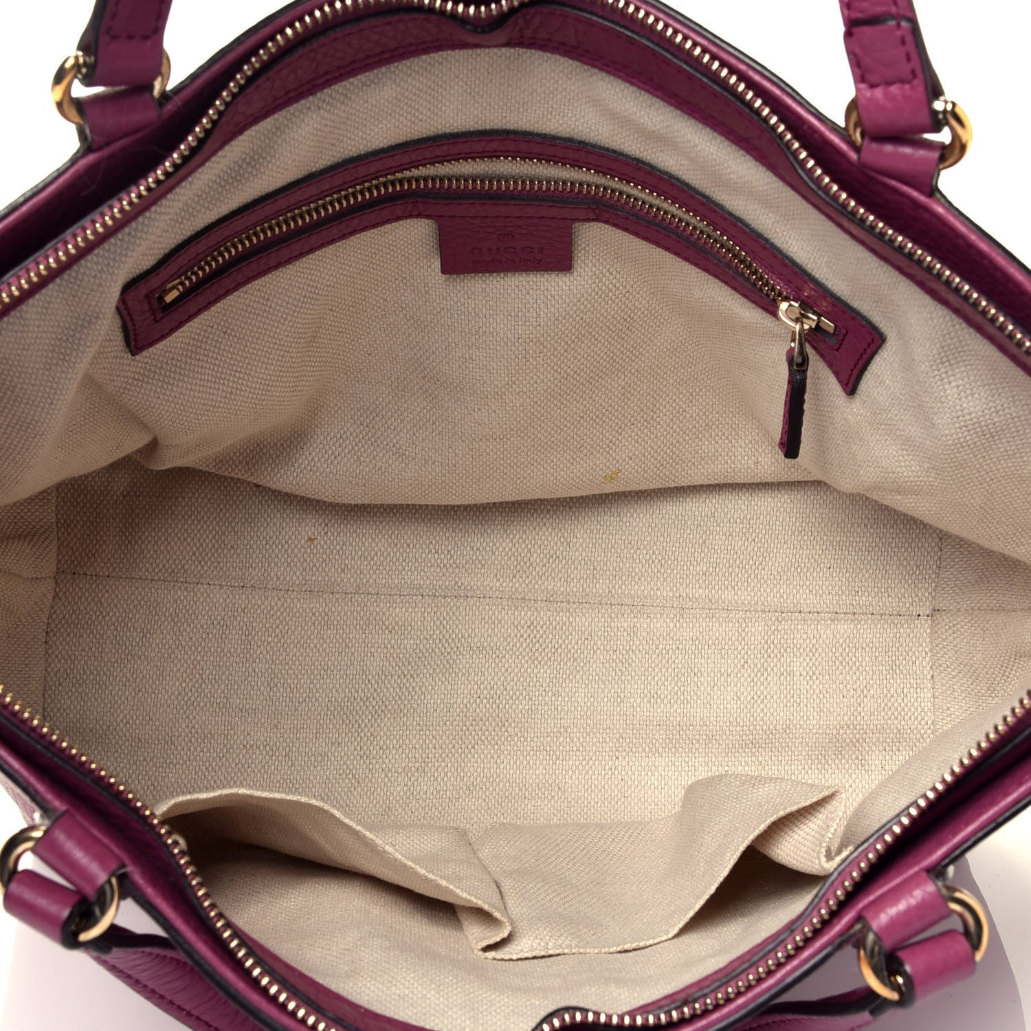 Gucci Pebbled Calfskin Small Soho Top Handle Bag Peonia Flower 6 of 10