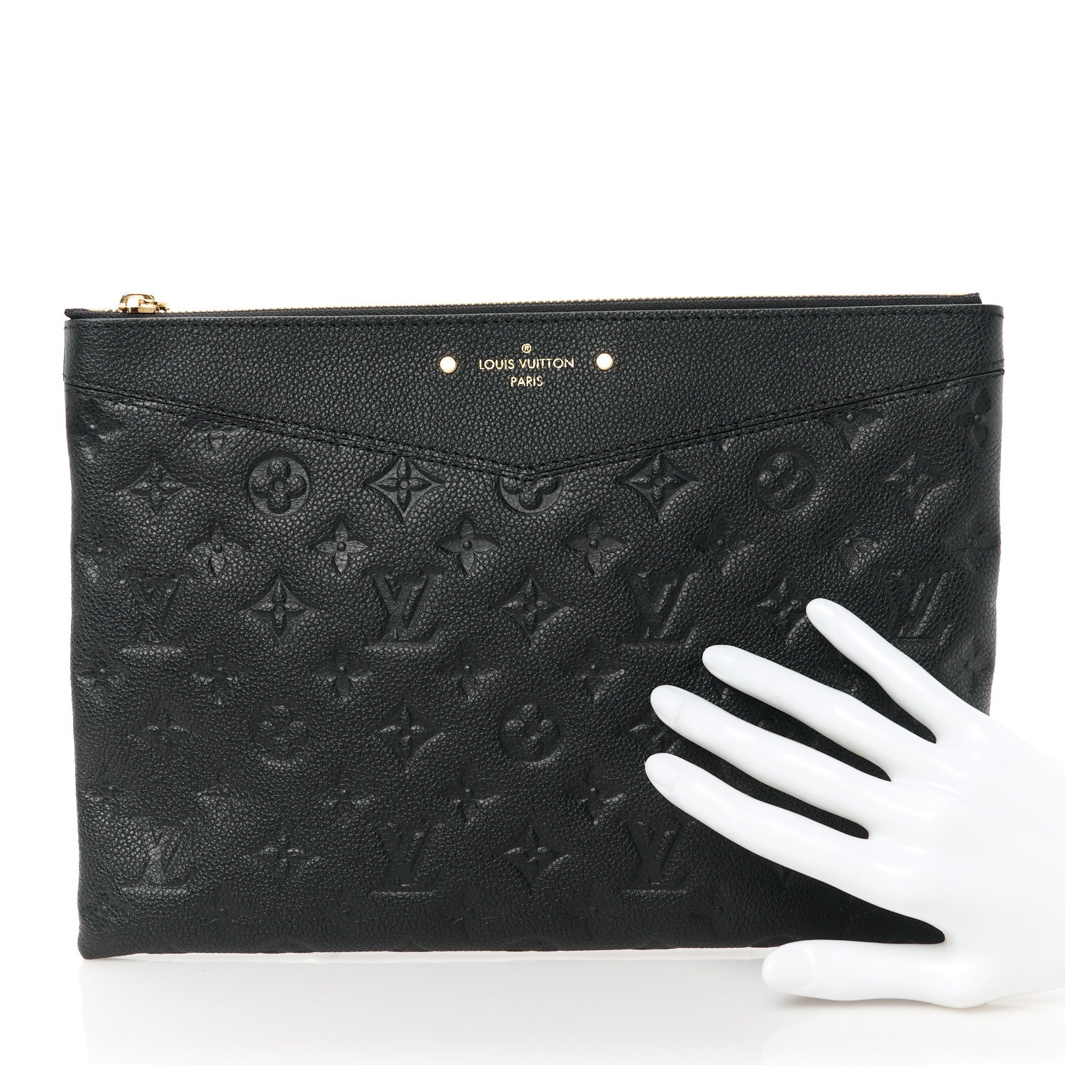 Louis Vuitton Empreinte Daily Pouch Black 2 of 7