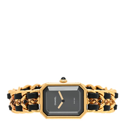 Chanel Stainless Steel Lambskin 20mm Chain Premiere Quartz Watch Gold M 2 of 4