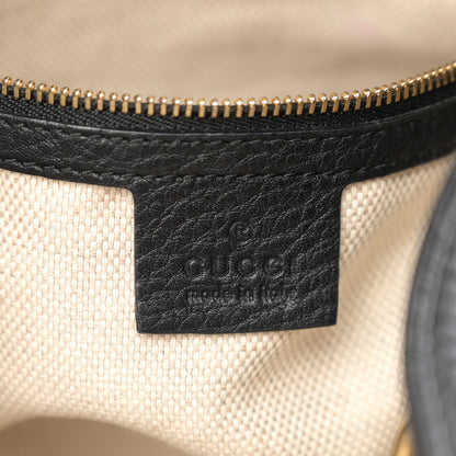 Gucci Pebbled Calfskin Small Soho Shoulder Bag Black 6 of 10