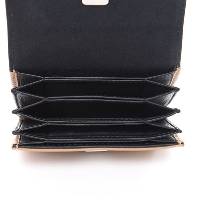 Fendi Vitello Dolce Bi-Color Gusseted Card Holder Cuoio 5 of 7