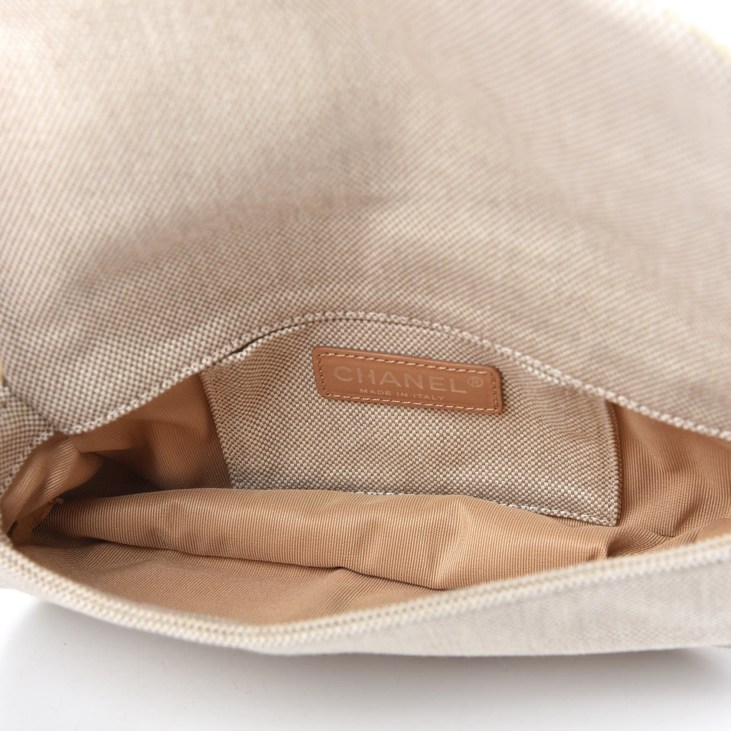 Canvas Camellia N°5 Flap Beige