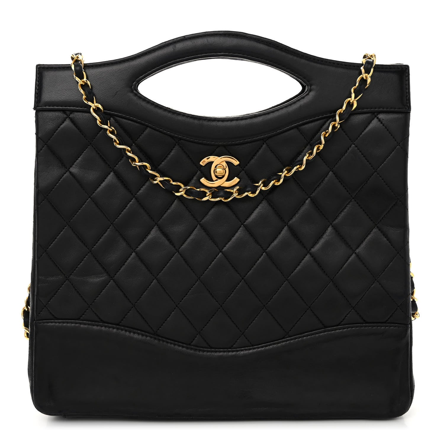 Chanel Lambskin Quilted 31 Shopping Bag Black 1 of 10
