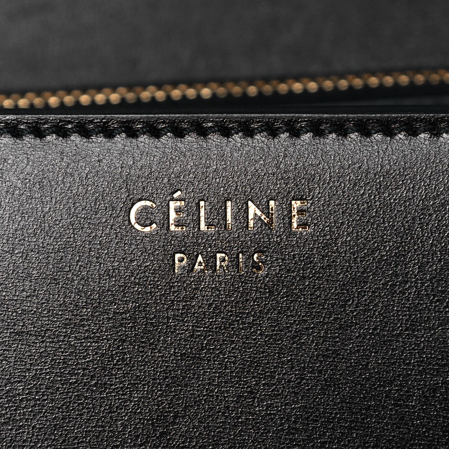 Celine Box Calfskin Pony Hair Medium Box Flap Black 8 of 10