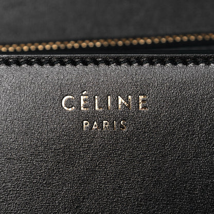 Celine Box Calfskin Pony Hair Medium Box Flap Black 8 of 10