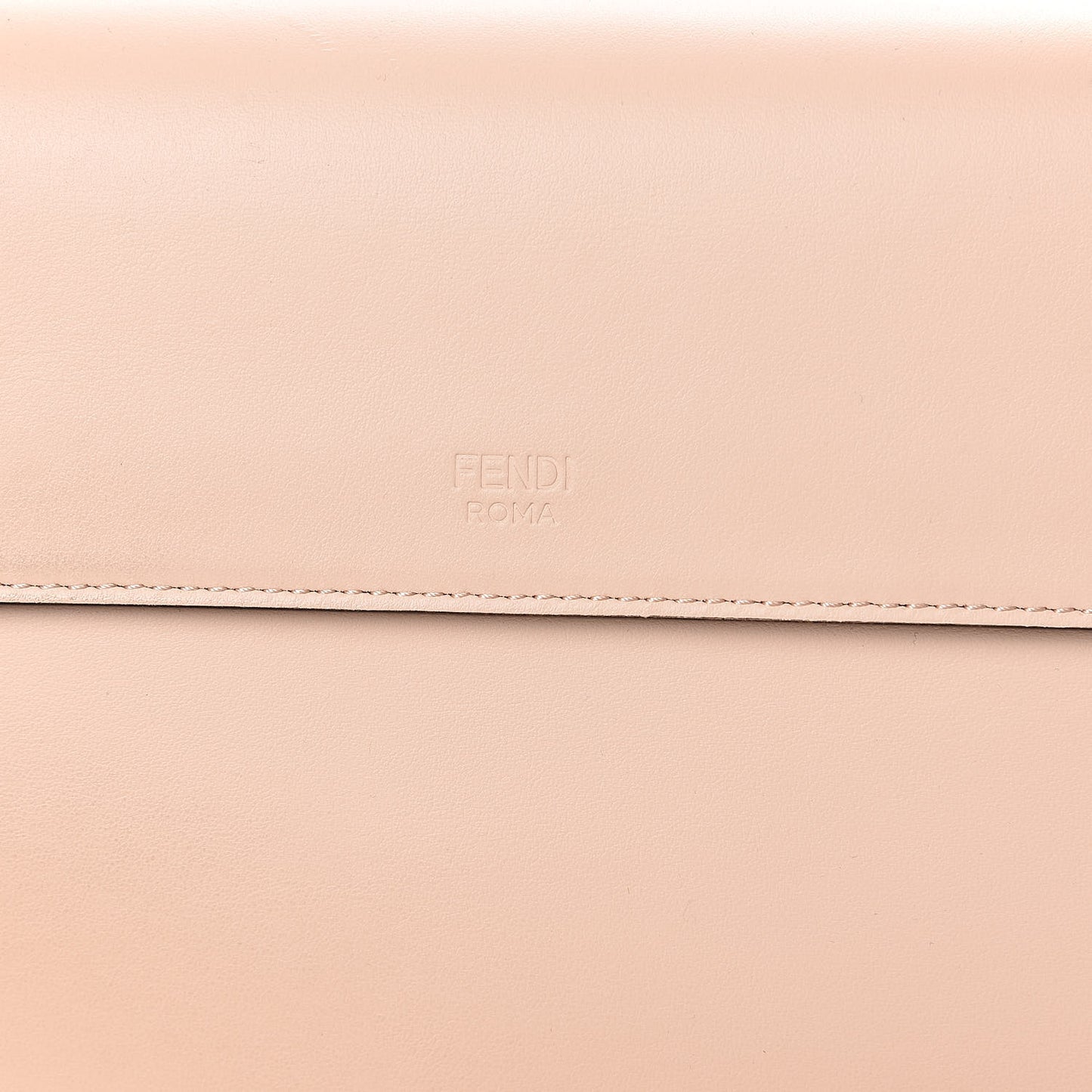 Vitello Century Velvet F is Fendi FF Kan I Shoulder Bag Tobacco Rosa Plaster