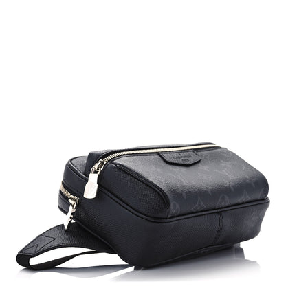 Louis Vuitton Taiga Monogram Eclipse Outdoor Bum Bag Black 4 of 10