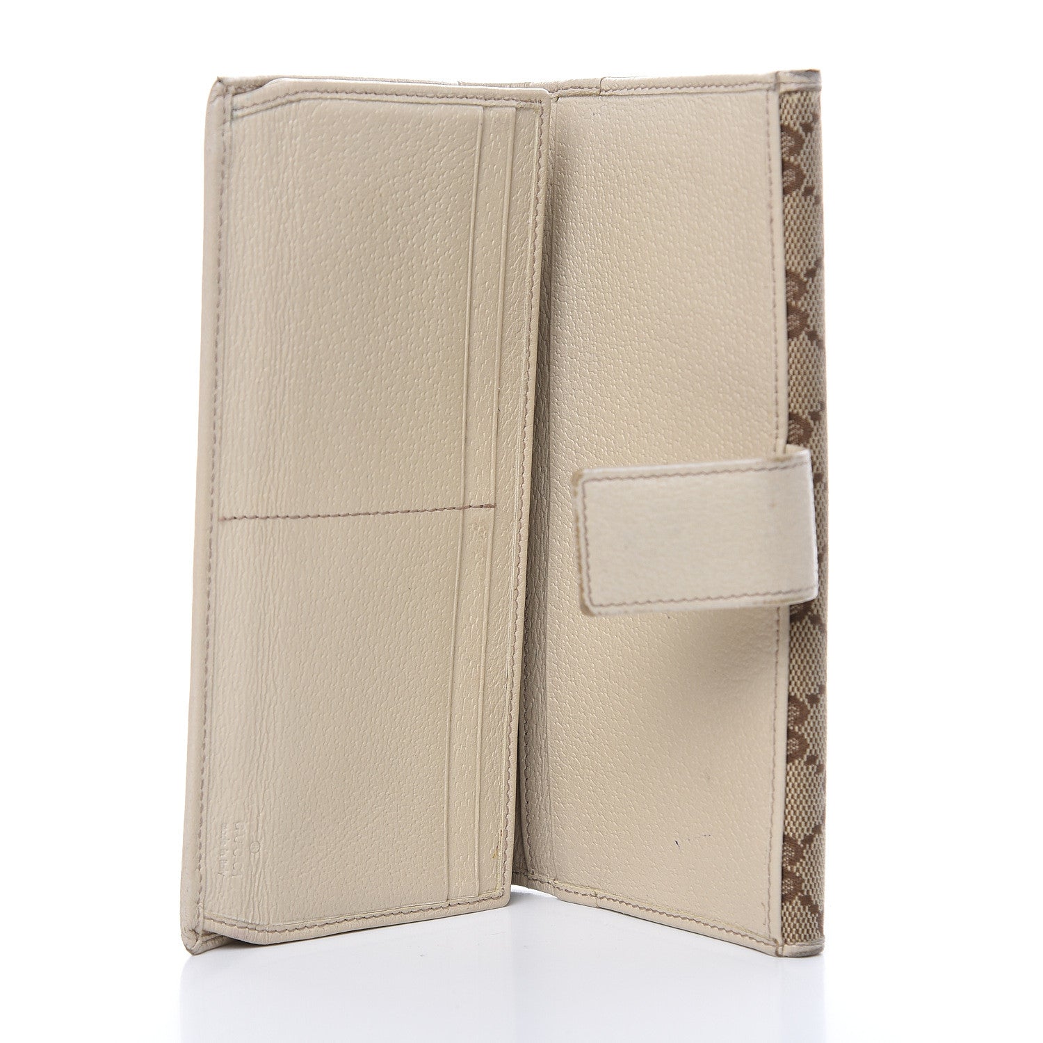 Gucci Monogram Metal Bar Continental Flap Wallet Off White 5 of 17