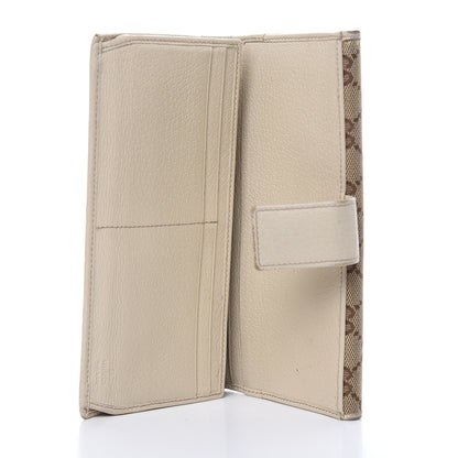 Gucci Monogram Metal Bar Continental Flap Wallet Off White 5 of 17