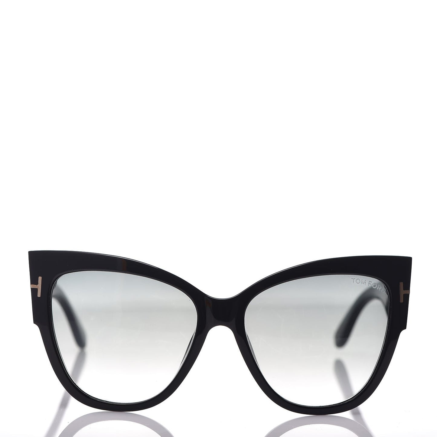 Acetate Anoushka Cat Eye Sunglasses TF371 Black
